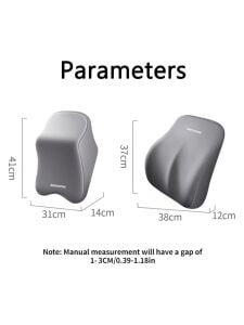 Araç için Boyunluk ve Sırt Destek Minderi Seti (1 Boyunluk +1 Sırt Yastığı)